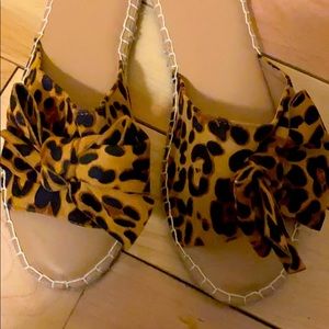 Leopard Slide Sandals